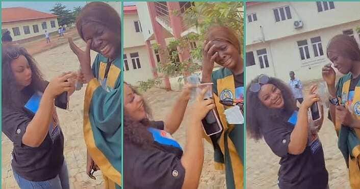 Lady remembers her mother as she joins university.