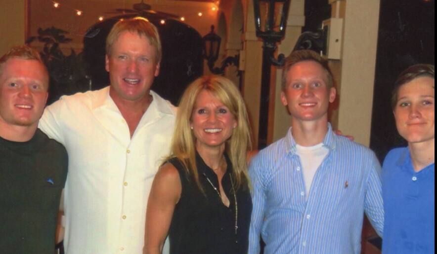 Jayson Gruden, Cindy Gruden, Michael Gruden and head coach Jon Gruden  News Photo - Getty Images