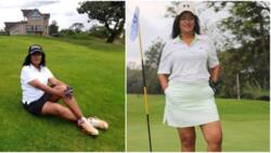 Esther Passaris Displays Soft Legs While Relaxing at Thika Greens Gold Racecourse