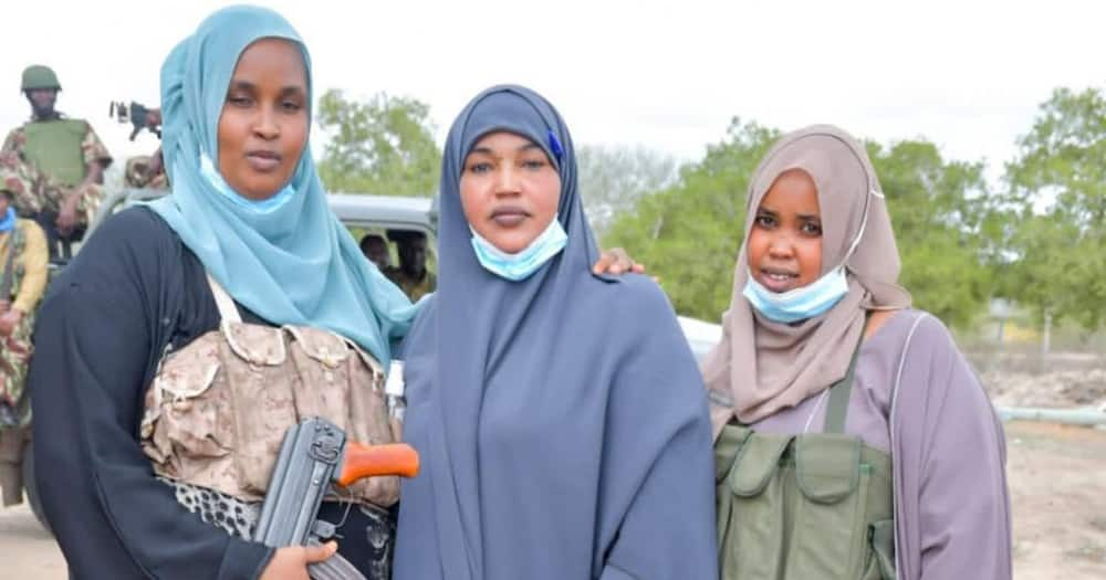 Anab Gure's female bodyguards were armed with AK47 rifles.