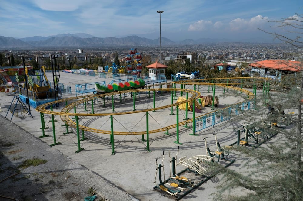 Most of the rides at the Habibullah Zazai Park on the outskirts of Kabul have ground to a sudden halt because of a lack of business