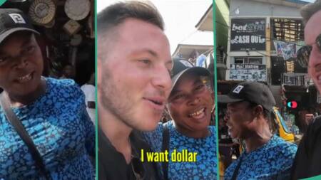 Mum with Kids Gushes Over Mzungu Man in Market, Begs Him to Marry Her: "You're My Husband"