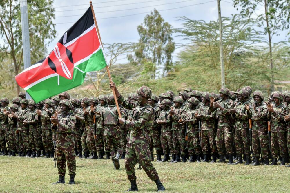 Kenya's President William Ruto said the troops were on a mission to the DRC to 'protect humanity'