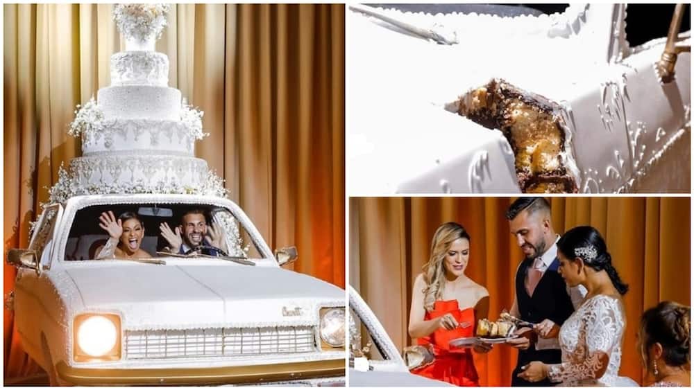 Photos of couple's wedding 'car cake' leaves internet users in awe