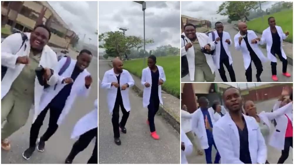 Nigerian doctors dance to Naira Marley I'm Coming Song, shows off creative dance moves