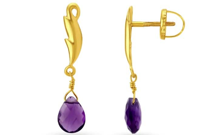 Gold earring design for female: where to buy?