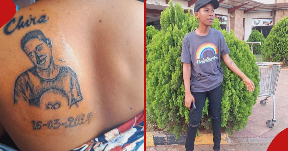 Manzie wa Kibera immortalises late TikToker Brian Chira with tattoo.