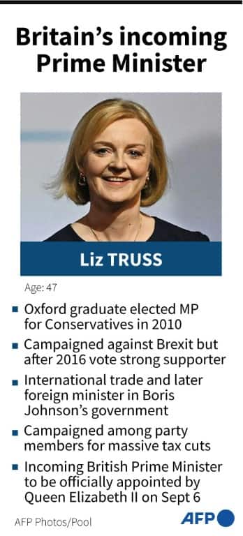 Truss is a former foreign minister who has also held the international trade brief