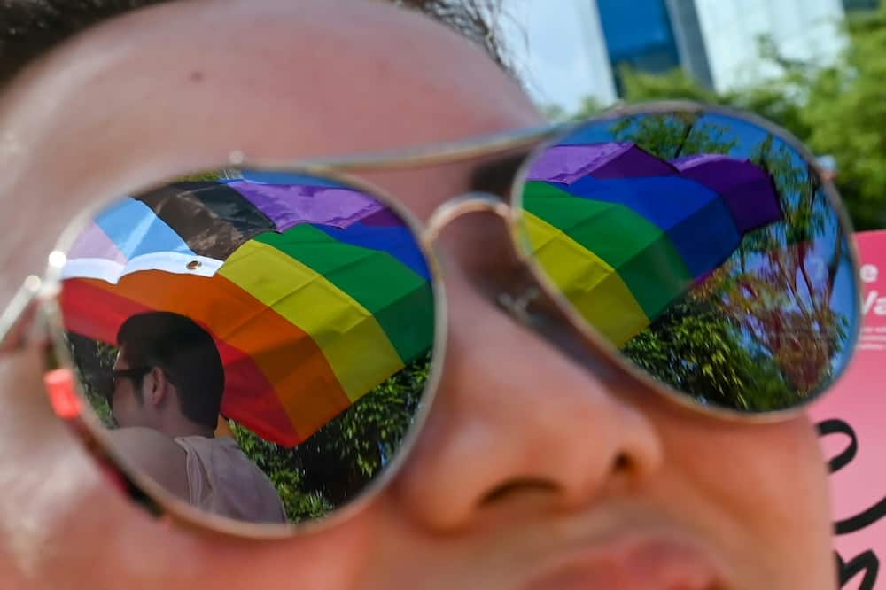 Supporters of LGBTQ rights attend the annual "Pink Dot" event at Hong Lim Park in Singapore