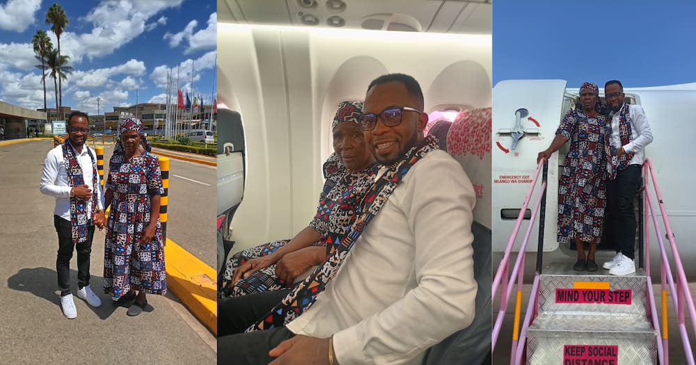 Man Keeps Promise of Taking 82-Year-Old Grandma Who Raised Him on Her First-Ever Flight
