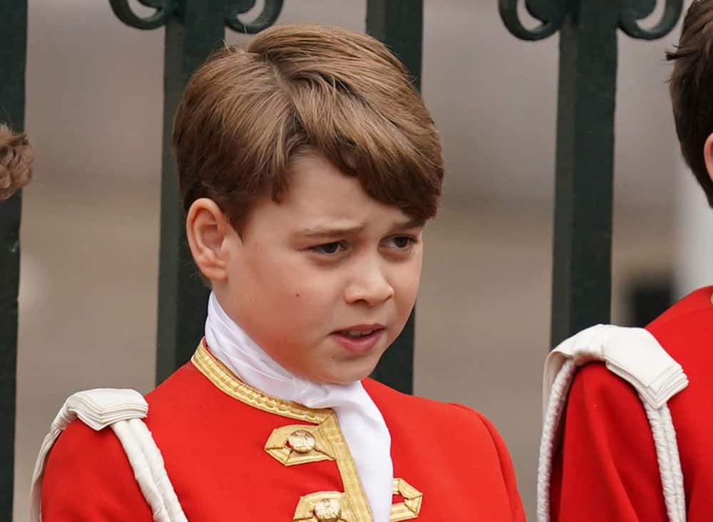 Rose Hanbury's son, Lord Oliver Cholmondeley during Prince George's 2023 coronation
