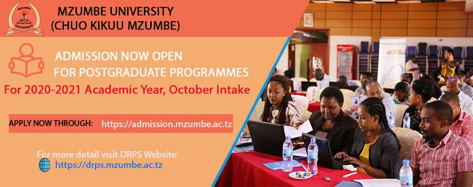 Mzumbe Online Application For 2020/2021 University Intake - Tuko.co.ke