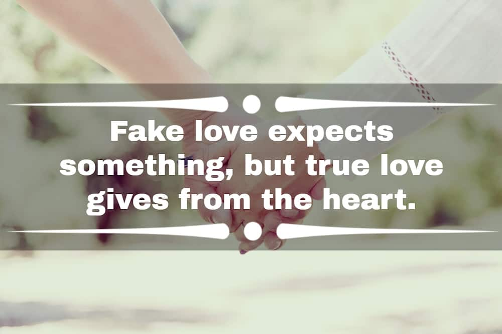 True Love Vs Fake Love - Love Quotes