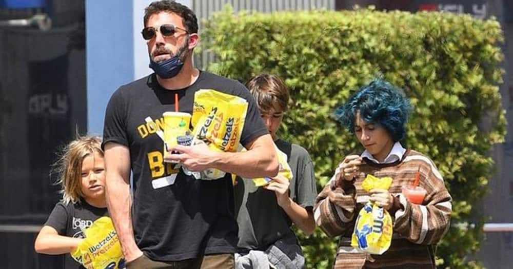 Ben Affleck with his kids.