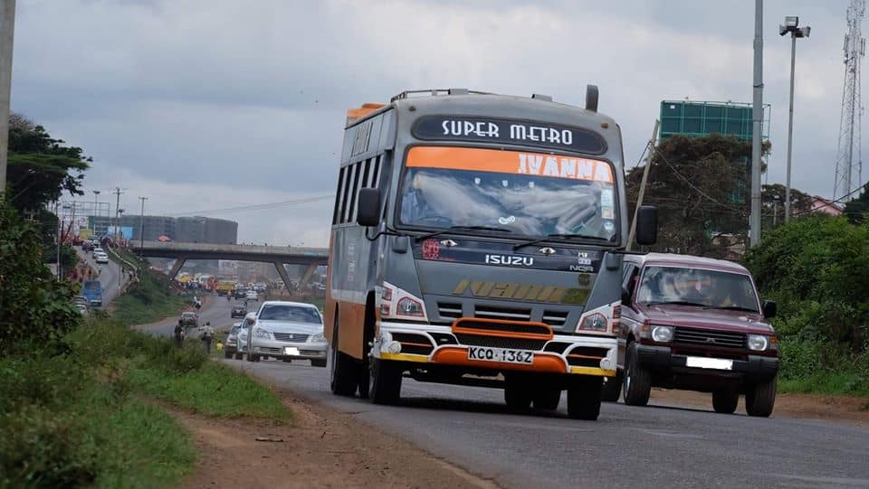 Thousands of early morning commuters were left stranded at the Ngong bus terminus after matatus strike: Photo: Super Metro.