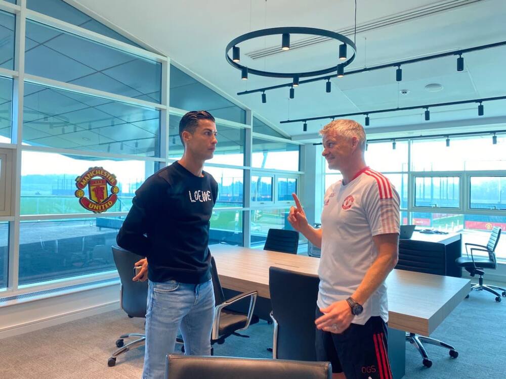 Ole Solskjaer and Ronaldo