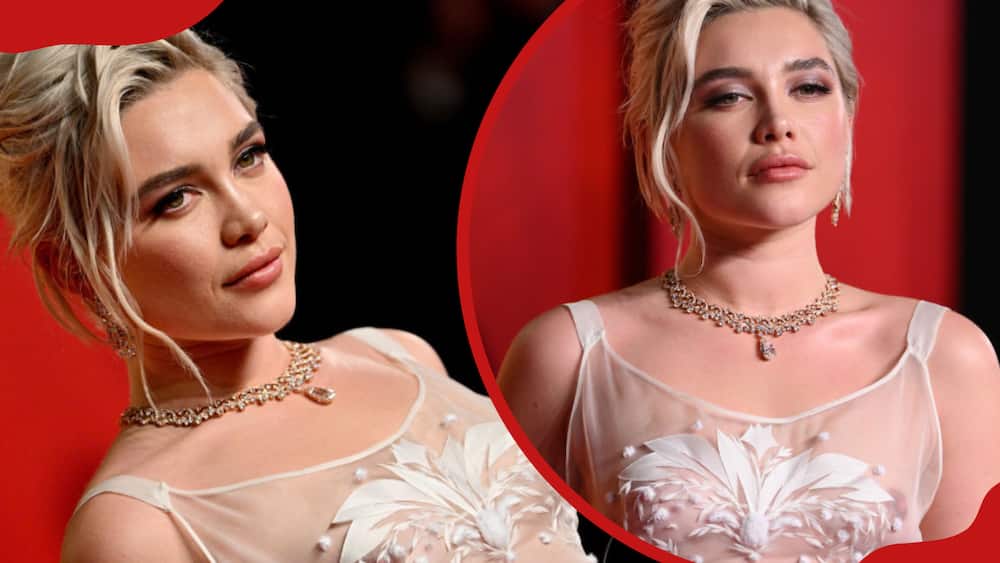 Florence Pugh attends the 2024 Vanity Fair Oscar Party