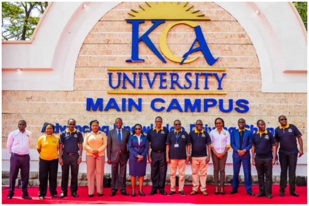 Photo of the commissioning team at KCA University.