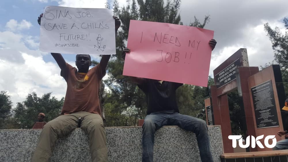 Kenyan youths hold protest in demand of over 1 million jobs promised by Uhuru, Ruto