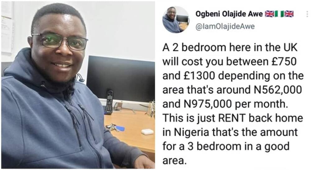 Accommodation cost in the UK gets Nigerians talking.