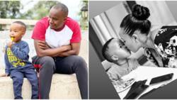 Huyu Ndiye Wife?: Jaguar Leaves Fans Guessing After Sharing Photo of Alleged Wife and Son Bonding