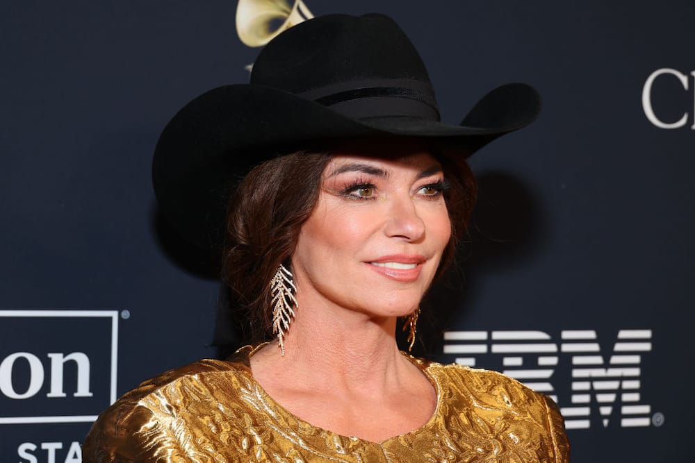 Shania Twain attends the Pre-GRAMMY Gala & GRAMMY Salute to Industry Icons Honoring Jon Platt at The Beverly Hilton