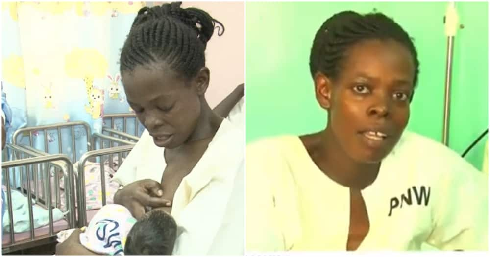 Kakamega mum Alice Khasiala gives birth to quadruplets.