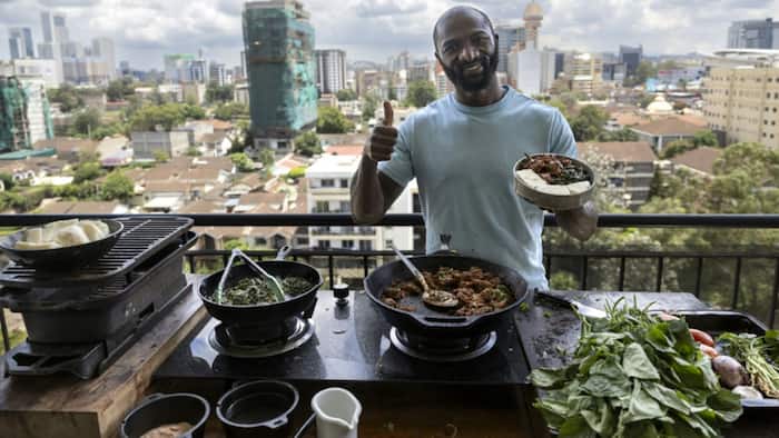 Kenyan rugby player turned TikTok star cooks to fight depression