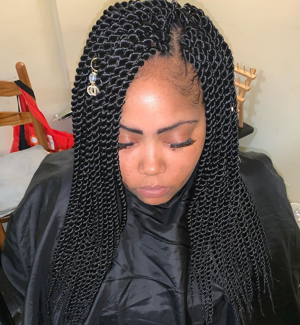 Twist braids box braids  Twist braid hairstyles, Box braids