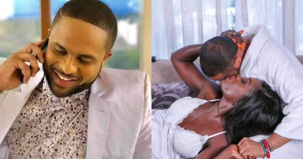 Akothee spotted planting kiss on married TV host Jamal Gaddafi weeks after thirsting over him