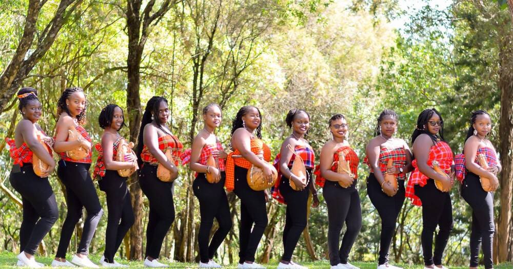 Bride Kiprono and her team during a recent photoshoot.