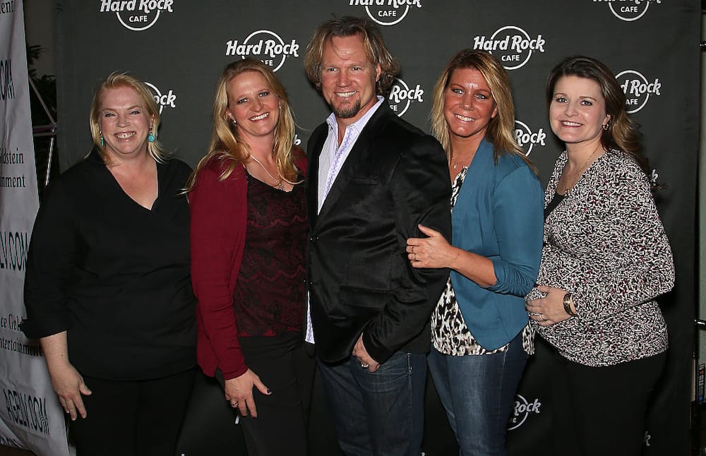 Kody Brown and his wives at the Hard Rock Cafe Las Vegas