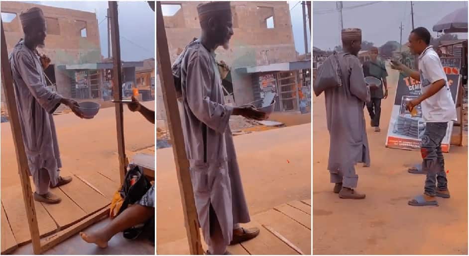 Funny video shows beggar leaving with android phone.