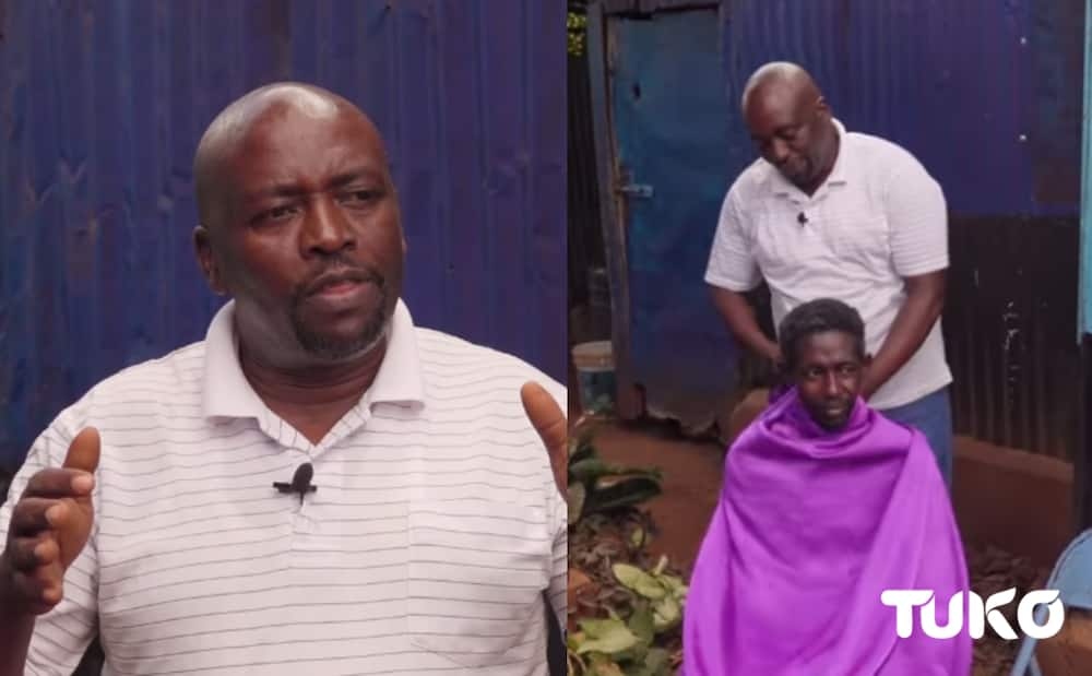 Meet Nairobi man spreading hope by offering free haircuts to homeless people