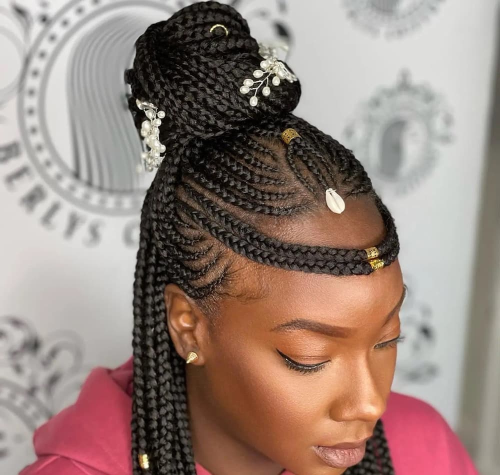 20 plain lines hairstyles without braids for natural hair