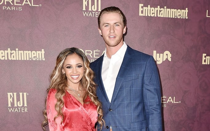 Vanessa Morgan and Michael Kopech at the Entertainment Weekly Pre-Emmy Party 2018
