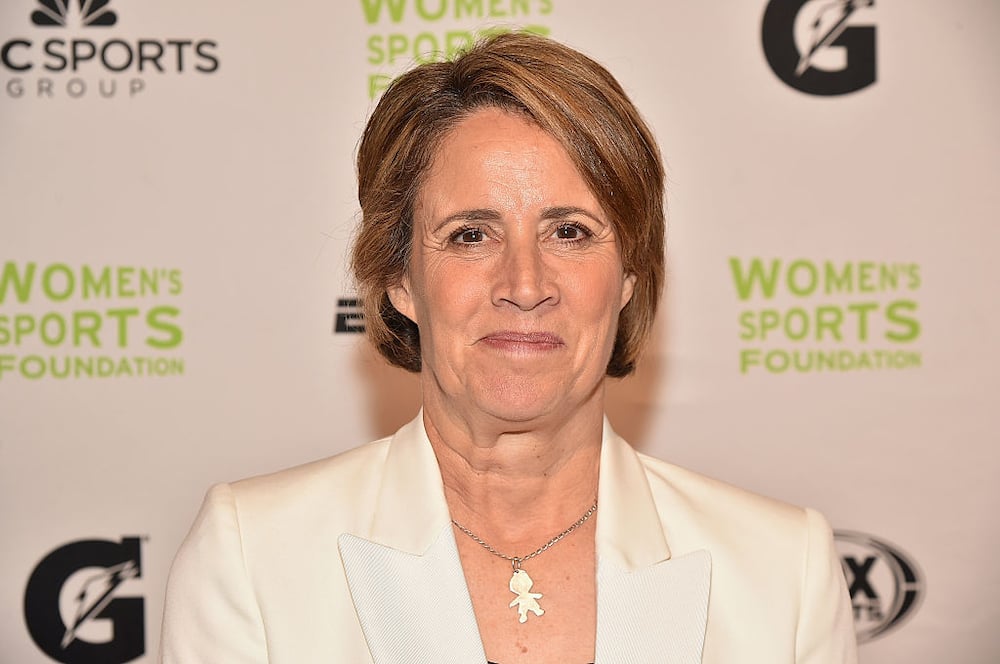 Sportscaster and Evening Co-Host Mary Carillo attends the 37th Annual Salute To Women In Sports Gala at Cipriani Wall Street in New York City.