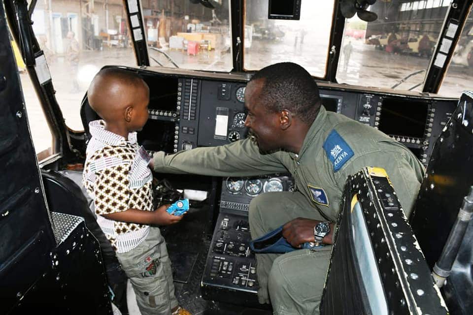 KDF hosts highly talented 3-year-old boy who knows all military fighter jets by name
