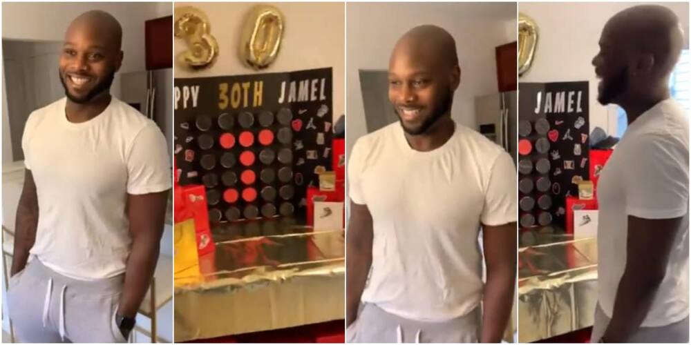 Lady surprises lover with numerous birthday gifts, says each must be opened daily for 30 days