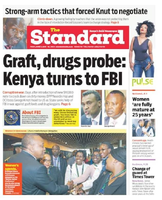 Magazeti ya Kenya Ijumaa, Juni 7