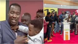 Willis Raburu's Son Mali Interrupts Him as He Bids Citizen TV Goodbye Alongside Wife