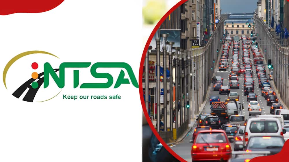 NTSA logo and traffic in street