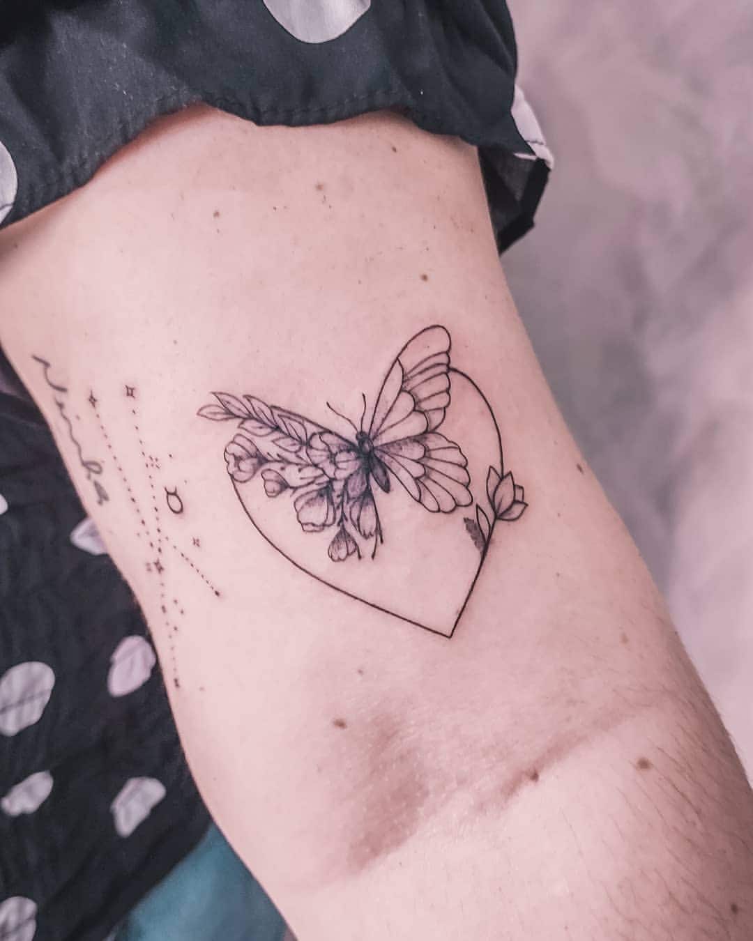 Butterfly tattoo  Above elbow tattoo Elbow tattoos Tattoos