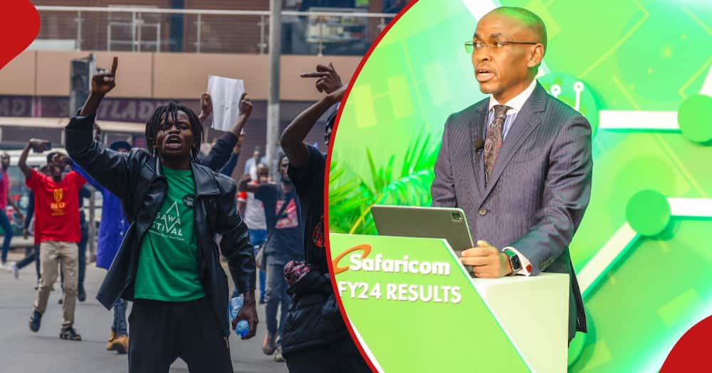Safaricom CEO and Finance Bill 2024 protests.