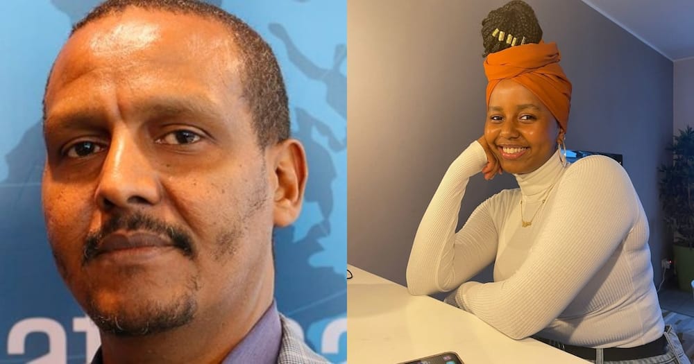 Rashid Abdi defended his daughter from an online critic. Photo: @RAbdiAnalyst.