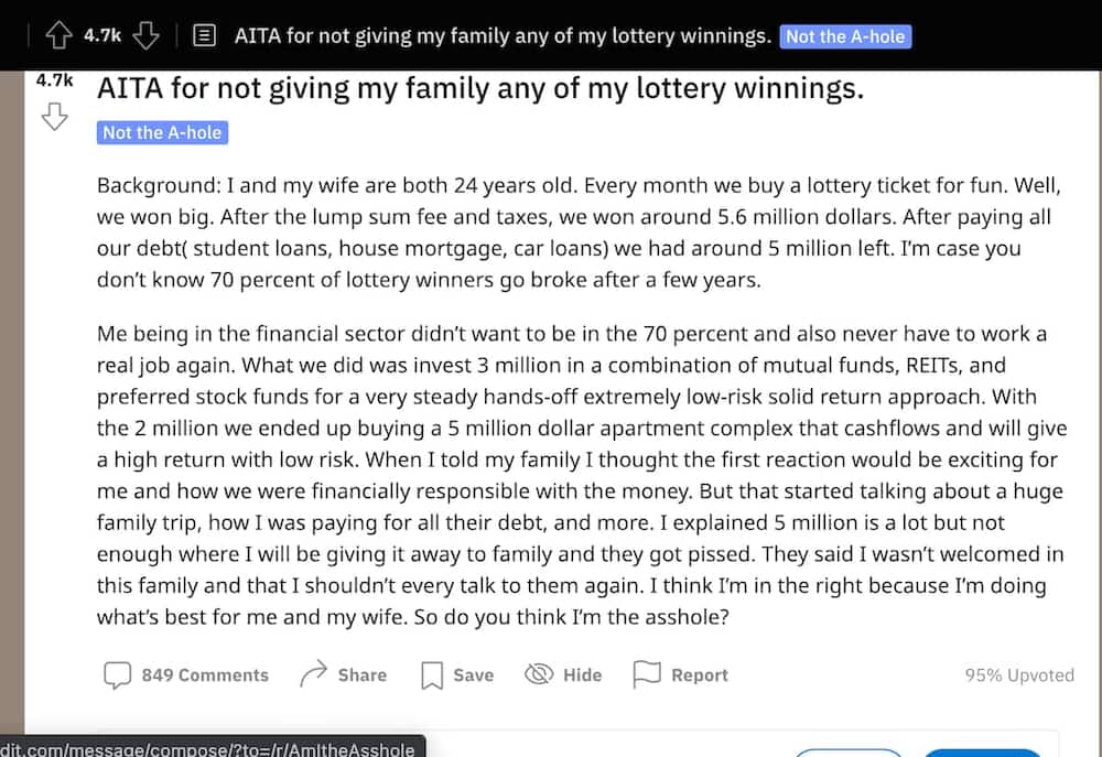 Broke man who won N2.32bn lottery and invested all, says family members are angry with him for not sharing