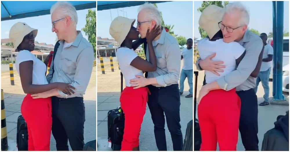 The two wowed onlookers when they reunited at the airport. Photo: Lemiso Sato Emmanuel.