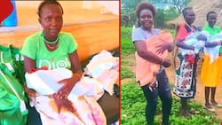 Baringo Woman Who Gave Birth to Triplets Celebrates as She's Taken Home in Luxurious Vehicle