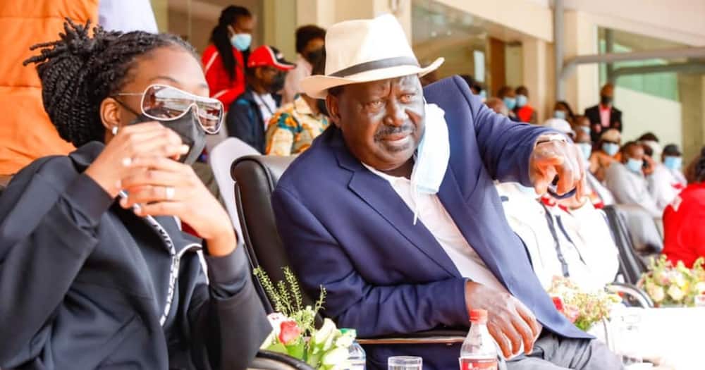 Raila Odinga Shows Off Grown Granddaughter, Says She's Passionate About Athletics
