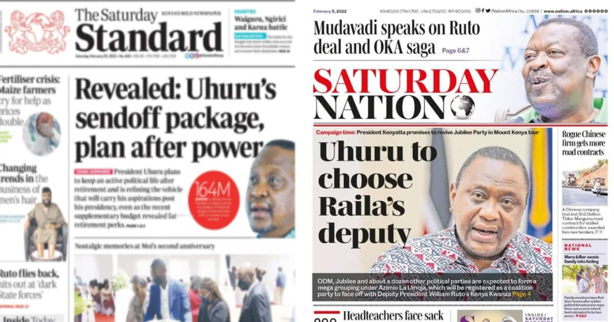 Newspapers Review, February 5: Uhuru Kenyatta, William Ruto To Receive ...